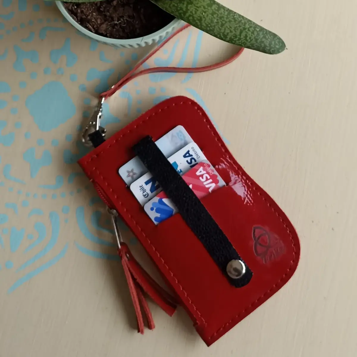 Tarjetero/Monedero Rojo